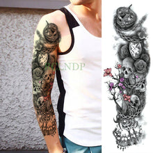 Load image into Gallery viewer, Extra Large Full Arm Leg Body Hand Waterproof Fake Tattoo Stickers Temporary Realistic Black Modern Mens Tattoo
