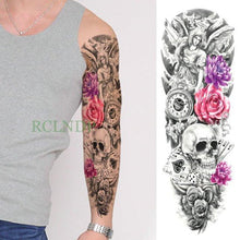 Load image into Gallery viewer, Extra Large Full Arm Leg Body Hand Waterproof Fake Tattoo Stickers Temporary Realistic Black Modern Mens Tattoo
