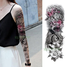 Load image into Gallery viewer, Extra Large Full Arm Leg Body Hand Waterproof Fake Tattoo Stickers Temporary Realistic Black Modern Mens Tattoo
