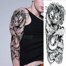 Load image into Gallery viewer, Extra Large Full Arm Leg Body Hand Waterproof Fake Tattoo Stickers Temporary Realistic Black Modern Mens Tattoo
