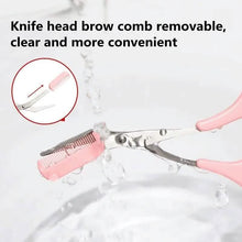 Load image into Gallery viewer, Eyebrow Trimmer Scissors with Comb
