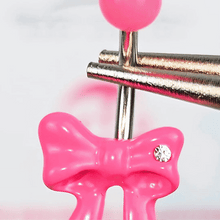 Load image into Gallery viewer, Sydney Belle Girlfriend Collection Pretty Pink Bow Belly Ring
