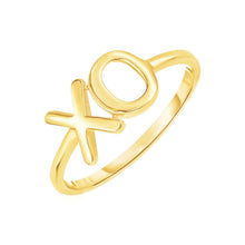 Load image into Gallery viewer, 14k Yellow Gold with XO Ring

