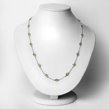 Load image into Gallery viewer, 6.30 Carat Genuine Peridot .925 Sterling Silver Necklace
