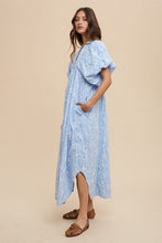 Load image into Gallery viewer, Floral Smock Detail Puff Sleeve Summer Dress – Feminine Floral Smocked Puff Sleeve Dress with Delicate Details for Casual and Special Occasions
