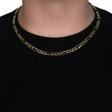 Load image into Gallery viewer, 10K Yellow Gold Solid Figaro Chain (5.30 mm)
