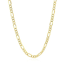 Load image into Gallery viewer, 2.8mm 10k Yellow Gold Lite Figaro Chain
