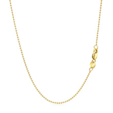 Load image into Gallery viewer, 14k Yellow Gold Bead Chain 1.0mm
