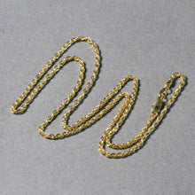 Load image into Gallery viewer, 2.0mm 14k Yellow Gold Light Rope Chain
