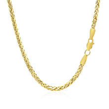 Load image into Gallery viewer, 2.7mm 14k Yellow Gold Lite Diamond Cut Round Franco Chain
