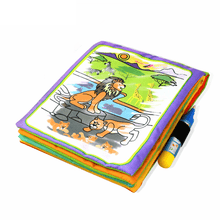 Load image into Gallery viewer, Modern Coloring Magic Water Drawing Book With Pen For Kids and Baby Educational Toy Animals Painting Writing Doodle Cloth Book Kids Drawing Board
