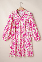 Load image into Gallery viewer, Beautiful Ivory Printed Long Sleeve Mini Dress Elegant &amp; Chic Women's Fashion Dress
