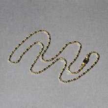 Load image into Gallery viewer, 14k Yellow Gold Diamond-Cut Alternating Bead Chain 1.5mm
