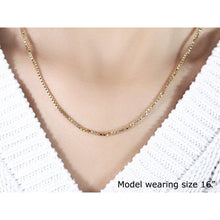 Load image into Gallery viewer, 14k Yellow Gold Semi Solid Box Chain 1.6mm
