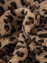 Load image into Gallery viewer, Trendy Fuzzy Leopard Hooded Jacket with Long Sleeves Casual Fit Comfortable Jacket For Women
