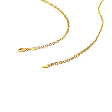 Load image into Gallery viewer, 2.6mm 14k Yellow Gold Diamond Cut Cable Link Chain

