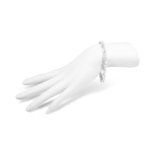 Load image into Gallery viewer, 14K White Gold 2.0 Cttw Princess Cut Invisible Set Diamond Rectangular Link Bracelet (I-J Color, I1-I2 Clarity) - 7.25"
