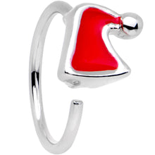 Load image into Gallery viewer, 20G 5/16 Red Santa Hat Seamless Circular Ring
