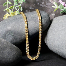 Load image into Gallery viewer, 3.2mm 14k Yellow Gold Square Franco Chain
