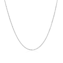 Load image into Gallery viewer, 14k White Gold Diamond Cut Cable Link Chain 0.8mm
