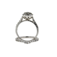Load image into Gallery viewer, 1.30ct Diamond Engagement Ring Set 10KT White Gold
