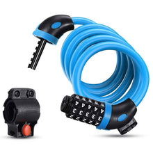 Load image into Gallery viewer, Famistar 4 Feet 5 Digit Resettable Combination Coiling Bike Chain Lock
