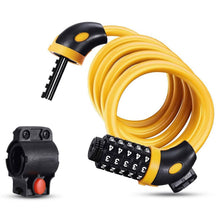 Load image into Gallery viewer, Famistar 4 Feet 5 Digit Resettable Combination Coiling Bike Chain Lock
