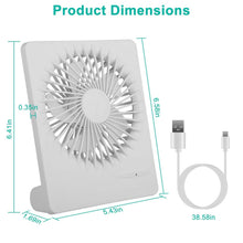 Load image into Gallery viewer, Fan USB Rechargeable Table Portable Desk Cooling Fan
