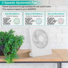 Load image into Gallery viewer, Fan USB Rechargeable Table Portable Desk Cooling Fan
