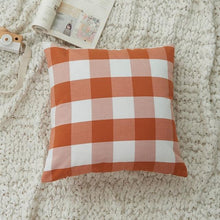 Load image into Gallery viewer, Farmhouse Plaid Striped Linen Cotton Pillow Covers Outdoor Plaid Square Pillow Cushion Case Cotton Linen Throw Pillow Covers Sofa Chair Decorative Cotton Cushions Cover Red Green Blue Pillowcase
