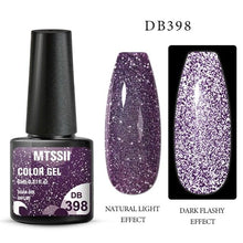 Load image into Gallery viewer, Fashion 2022 Reflective Glitter Gel Nail Polish 8 Colors Sparkling Auroras Permanent UV Diamond Gel Nail Polish Gel For Girls and Womens
