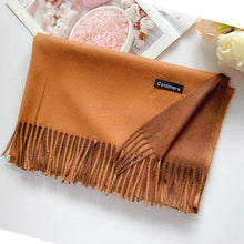 Load image into Gallery viewer, Fashion Autumn Winter Warm High Quality Long Soft Cashmere Hijabs Scarves Dot Pattern Tassels Elegant Thicken Wrap Shawl Ladies Lightweight Escharpe Soft Wool Cashmere Muffler For Women
