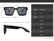 Load image into Gallery viewer, Fashion Black Design Stylish Sunglasses For Men &amp; Women Square Shape Driving Eyewear Classic Luxury Style Sun Glasses For Men Women Anti Blue Light Sun Glasses For Summer
