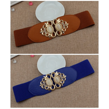 Load image into Gallery viewer, Fashion Black Elastic Waistband One-Piece Dress Women Decorative Belt Elegant Women's Style Party Dress Belts
