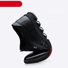 Load image into Gallery viewer, Fashion Black Men's Popular Casual Flat Shoes Outdoor Soft Soled Travel Sneakers Leather Business Non Slip Breathable Sneakers Loafers Comfort Walking Shoes For Business Work Office
