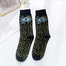 Load image into Gallery viewer, Fashion Colorful Print Socks Women Mushroom Spring Woman Socks Cotton Socks For Women Cotton Men's and Women's Printed Funky Socks - Unisex Mid Crew Length Breathable Pure Cotton Super Soft Quirky Prints Socks
