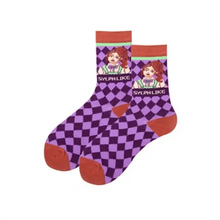 Load image into Gallery viewer, Fashion Colorful Print Socks Women Mushroom Spring Woman Socks Cotton Socks For Women Cotton Men's and Women's Printed Funky Socks - Unisex Mid Crew Length Breathable Pure Cotton Super Soft Quirky Prints Socks
