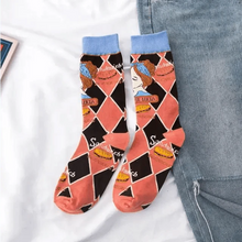 Load image into Gallery viewer, Fashion Colorful Print Socks Women Mushroom Spring Woman Socks Cotton Socks For Women Cotton Men's and Women's Printed Funky Socks - Unisex Mid Crew Length Breathable Pure Cotton Super Soft Quirky Prints Socks
