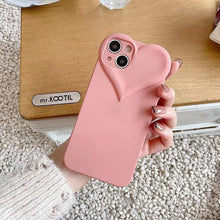 Load image into Gallery viewer, Fashion Cool Black Love Heart Phone Case For iPhone 14 13 Pro Max 12 11 XR XS Dustproof Soft Shockproof Back Cover  Luxury Soft Back Cover Raised Full Camera Protection Bumper Silicone Shockproof Phone Case
