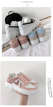 Load image into Gallery viewer, Fashion Flats Womans Sneakers Casual Breathable Vulcanized Shoes Lace Up Woman Comfort Walking White Round Head Platform Casual Sports Cute Fashion Walking School Sneakers
