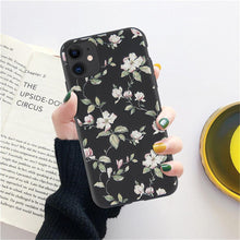 Load image into Gallery viewer, Fashion Flower Phone Case For Iphone 7 8 Plus  Iphone Xr X Xs Silicone Ultra Thin Shockproof Mobile Phone Case With Fashion Pattern Cover Stylish Beautiful Flower Pattern Colored iphone Case
