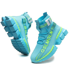 Load image into Gallery viewer, Fashion Flying Woven Sock Mens High Top Sneakers Men Non-slip Shoes Casual Shoes Running Modern Shoes Non Slip Athletic Tennis Walking Type Sneakers Hip Hop Style
