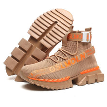 Load image into Gallery viewer, Fashion Flying Woven Sock Mens High Top Sneakers Men Non-slip Shoes Casual Shoes Running Modern Shoes Non Slip Athletic Tennis Walking Type Sneakers Hip Hop Style
