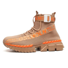 Load image into Gallery viewer, Fashion Flying Woven Sock Mens High Top Sneakers Men Non-slip Shoes Casual Shoes Running Modern Shoes Non Slip Athletic Tennis Walking Type Sneakers Hip Hop Style
