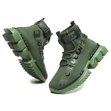 Load image into Gallery viewer, Fashion Flying Woven Sock Mens High Top Sneakers Men Non-slip Shoes Casual Shoes Running Modern Shoes Non Slip Athletic Tennis Walking Type Sneakers Hip Hop Style
