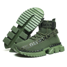 Load image into Gallery viewer, Fashion Flying Woven Sock Mens High Top Sneakers Men Non-slip Shoes Casual Shoes Running Modern Shoes Non Slip Athletic Tennis Walking Type Sneakers Hip Hop Style
