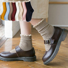 Load image into Gallery viewer, Fashion Lace Ruffled Soft Cotton Female Sock Spring And Summer Cute Socks Sweet Princess Girls Comfortable Breathable Cute Socks For Women

