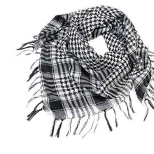 Load image into Gallery viewer, Fashion Latest Women Men Arab Shemagh Keffiyeh Palestine Scarf Shawl Wrap Scarves Keffiyeh Man Wrap Bandana Shemagh Military Scarf plaid Islamic Airsoft Muslim Multifunction Tactical Arabic Hijab Palestine Women Men Scarf
