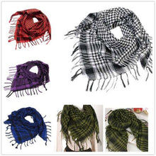 Load image into Gallery viewer, Fashion Latest Women Men Arab Shemagh Keffiyeh Palestine Scarf Shawl Wrap Scarves Keffiyeh Man Wrap Bandana Shemagh Military Scarf plaid Islamic Airsoft Muslim Multifunction Tactical Arabic Hijab Palestine Women Men Scarf
