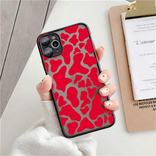 Load image into Gallery viewer, Fashion Leopard Pattern Case For iPhone 13 14 Pro MaxXS Max XR X Shockproof Cover Clear Bumper Women Girl Phone Case Cover with Black Leopard Print Designed for iPhone
